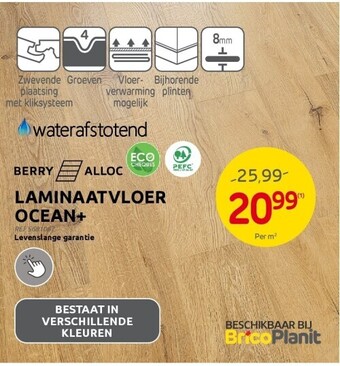 Brico Laminaatvloer ocean+ aanbieding