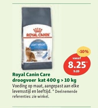 Maxi Zoo Royal canin care droogvoer kat 400 g > 10 kg aanbieding