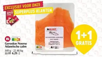 Delhaize Gerookte noorse atlantische zalm aanbieding
