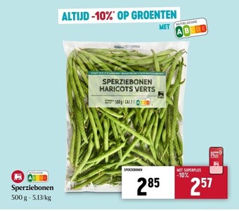 Delhaize Sperziebonen aanbieding