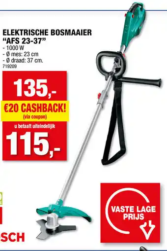 Hubo ELEKTRISCHE BOSMAAIER "AFS 23-37" 1000W aanbieding