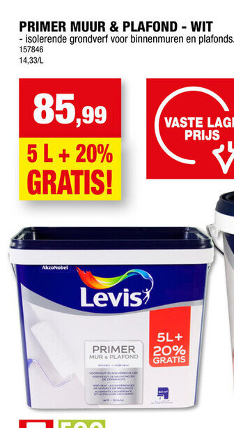 Hubo PRIMER MUUR & PLAFOND - WIT aanbieding