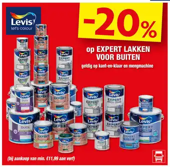 Hubo Levis let's colour op EXPERT LAKKEN VOOR BUITEN aanbieding