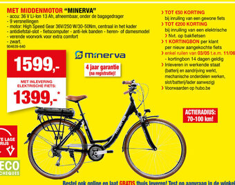 Hubo MET MIDDENMOTOR "MINERVA" aanbieding