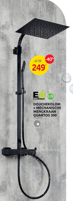 Brico DOUCHEKOLOM + MECHANISCHE MENGKRAAN QUARTOS 300 aanbieding