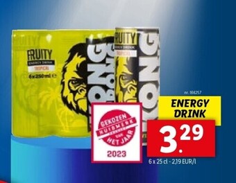 Lidl Energy drink aanbieding