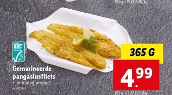 Lidl Gemarineerde pangasiusfilets aanbieding