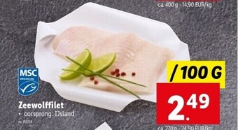 Lidl Zeewolffilet aanbieding