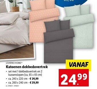 Lidl Katoenen dekbedovertrek aanbieding