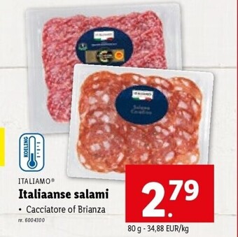 Lidl Italiaanse salami aanbieding