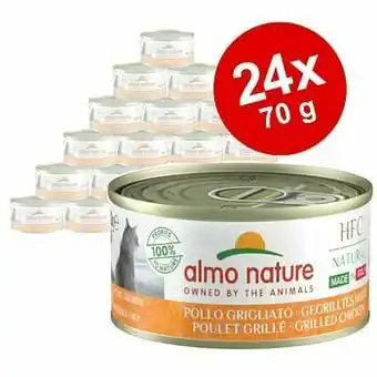 Zooplus Voordeelpakket Almo Nature HFC Made in Italy 24 x 70g Ham en Kaas aanbieding
