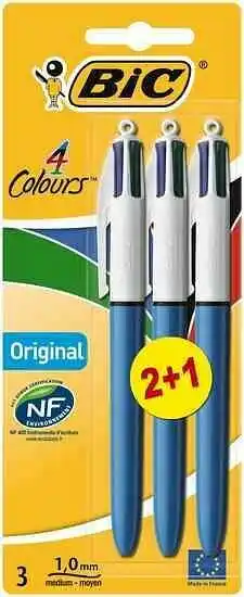 ToyChamp Bic 4 Colours Classic 2+1 GRATIS aanbieding