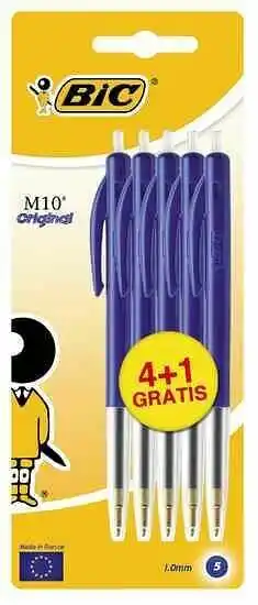 ToyChamp Bic M10 blauw 4+1 GRATIS aanbieding