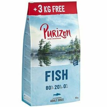 Zooplus 12 kg + 3 kg gratis! 15 kg Purizon - Adult vis aanbieding