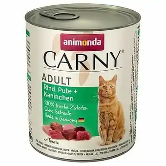 Zooplus 6x800g Adult Rund & Kip Animonda Carny Kattenvoer aanbieding