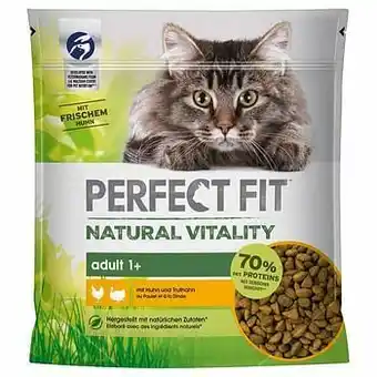 Zooplus 6x650g Perfect Fit Natural Vitality Kip & Kalkoen Kattenvoer droog aanbieding