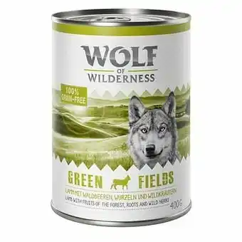 Zooplus 6x400g Oak Woods Wildzwijn Wolf of Wilderness Hondenvoer aanbieding