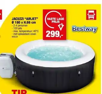 Hubo Jacuzzi “airjet” ø 180 x h.66 cm aanbieding