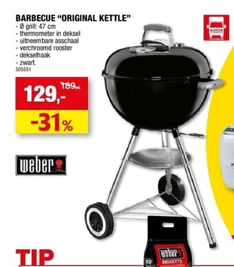 Hubo Barbecue “original kettle” aanbieding