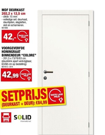 Hubo Mdf deurkast 202,2 x 12,5 cm aanbieding