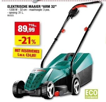 Hubo Elektrische maaier “arm 32” aanbieding