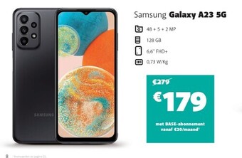 Base Samsung galaxy a23 5g aanbieding