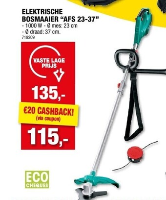 Hubo Elektrische bosmaaier “afs 23-37” aanbieding