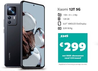 Base Xiaomi 12t 5g aanbieding