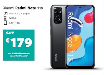 Base Xiaomi redmi note 11s aanbieding