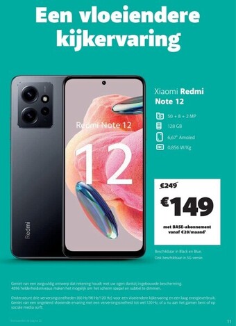 Base Xiaomi redmi note 12 aanbieding