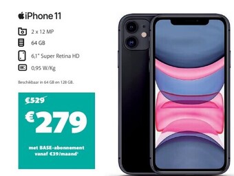 Base Iphone 11 aanbieding