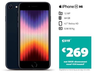 Base Iphone 5g aanbieding