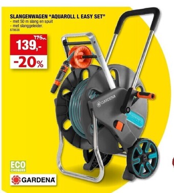 Hubo Slangenwagen “aquaroll l easy set” aanbieding