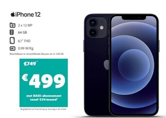 Base Iphone 12 aanbieding