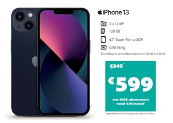Base Iphone 13 aanbieding