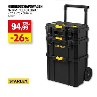 Hubo Gereedschapswagen 3-in-1 “quicklink” aanbieding