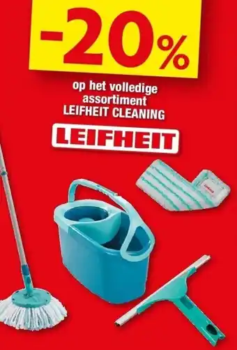Hubo Op het volledige assortiment leifheit cleaning aanbieding