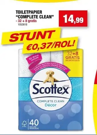 Hubo Toiletpapier “complete clean” aanbieding