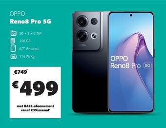 Base Oppo reno8 pro 5g aanbieding