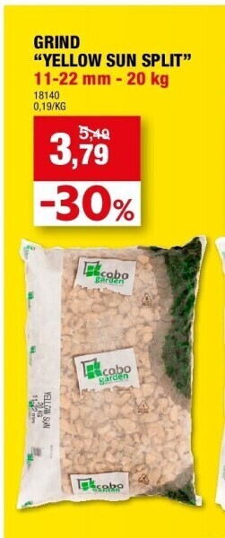 Hubo Grind “yellow sun split” 11-22 mm - 20 kg aanbieding