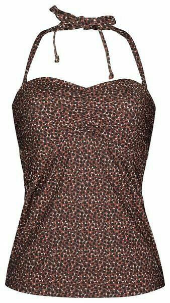 HEMA HEMA Dames Tankinitop Strapless Corrigerend - Stippen Rood (rood) aanbieding