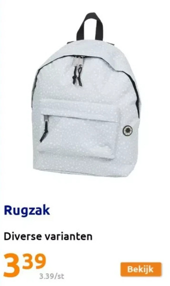 Action Rugzak aanbieding