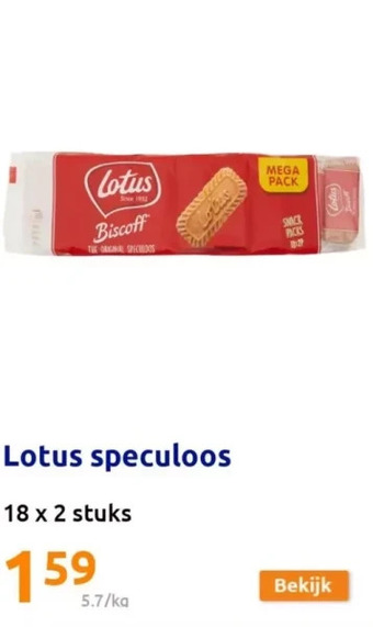 Action Lotus speculoos aanbieding