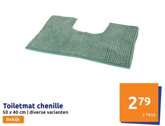Action Toiletmat chenille aanbieding
