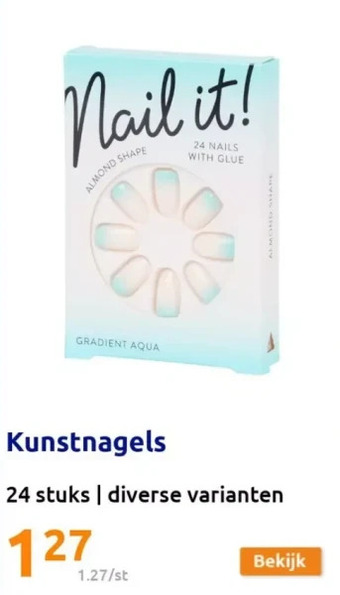 Action Kunstnagels aanbieding