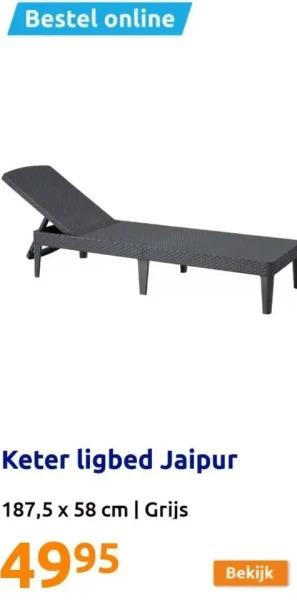 Action Keter ligbed jaipur aanbieding