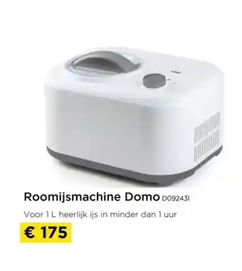 Molecule Roomijsmachine domo d092431 aanbieding