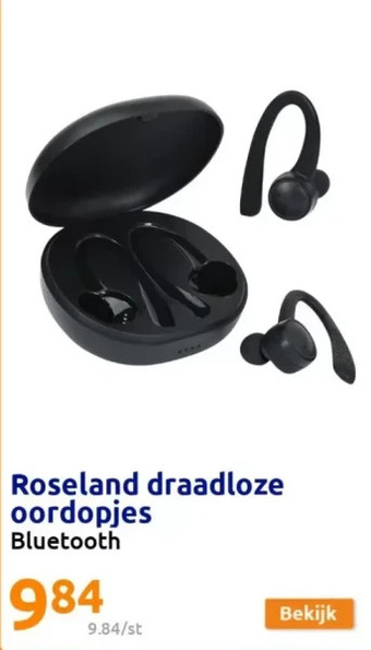 Action Roseland draadloze oordopjes aanbieding