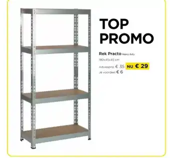 Molecule Rek practo heavy duty 180×45×45 cm aanbieding