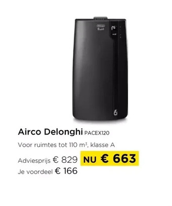 Molecule Airco delonghi pacex120 aanbieding